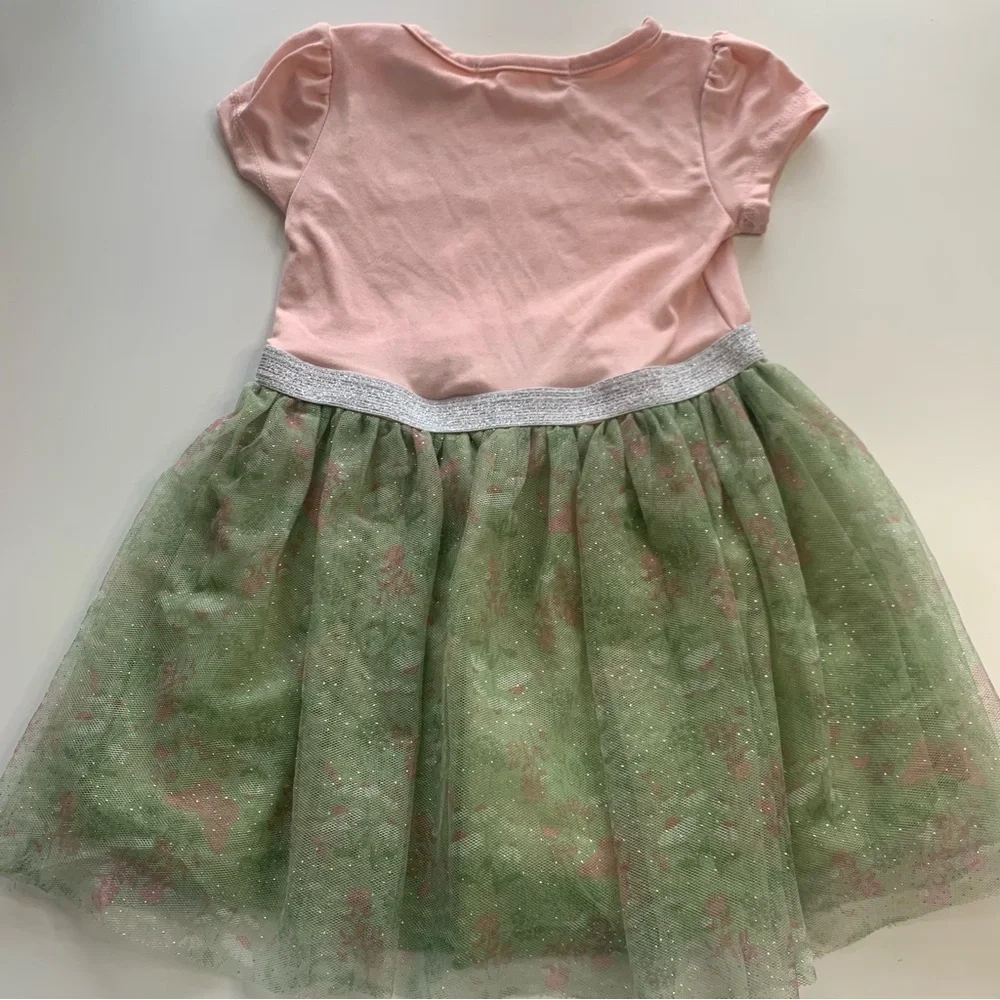 Pink and Green Owl Dress for Kids